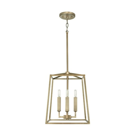 12 Inch 4 Light Foyer In Transitional Style 12 High By 15 Wide-Aged Brass Finish Capital Lighting 537641Ad