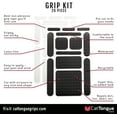 thumbnail image 2 of Non-Abrasive Grip Kit Combo Pack by CatTongue Grips, 26 pcs – Waterproof Non-Slip Grip Tape Kit for Indoor & Outdoor Use - Thousands of Grippy Uses! (Black & Clear), 2 of 6