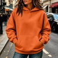 thumbnail image 5 of Women's Oversized Hoodies Drop Shoulder Fleece Long Sleeve Hooded Sweatshirts Fall Winter Causal Solid Pullover Hoodies, L, 5 of 6