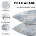 thumbnail image 5 of Blue Sea Turtle Throw Pillow Covers 16x16 Inch Set of 2, Coastal Coral Summer Beach Nautical Waterproof Outdoor Pillow Covers, Decorative Cushion Pillowcases for Couch, Sofa, Bed, Garden, Patio, 5 of 9