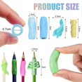 thumbnail image 2 of 18 Pcs Pencil Grips for Children Handwriting, Pen Holder Training Grip Soft Silicone Ergonomic Corrector Writing Tool - For Left and Right Handed - Co, 2 of 5