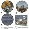 thumbnail image 3 of Designart "Sporting Scene Blue Football Game" Sports Framed Wall Art Decor - Modern Farmhouse Blue Sport Football Bedroom Framed Canvas Wall Art, 3 of 6