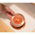 thumbnail image 2 of czcpp-Splash Kitchen Sink Strainer Basket, Fits All Standard Sinks, Stainless Steel, Cute Garbage Disposal Drain Cover, 4.5-Inch, Orange Fish, 2 of 4