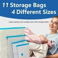 thumbnail image 4 of Vacuum Compression Storage Bags for Travel and Home Organization - Airtight Reusable Hand Roll System for Seasonal Clothes and Bedding, 4 of 5