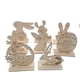 thumbnail image 2 of (No. 10) Adorno de madera Manualidades de Pascua Decoración de mesa de conejo, 2 of 10