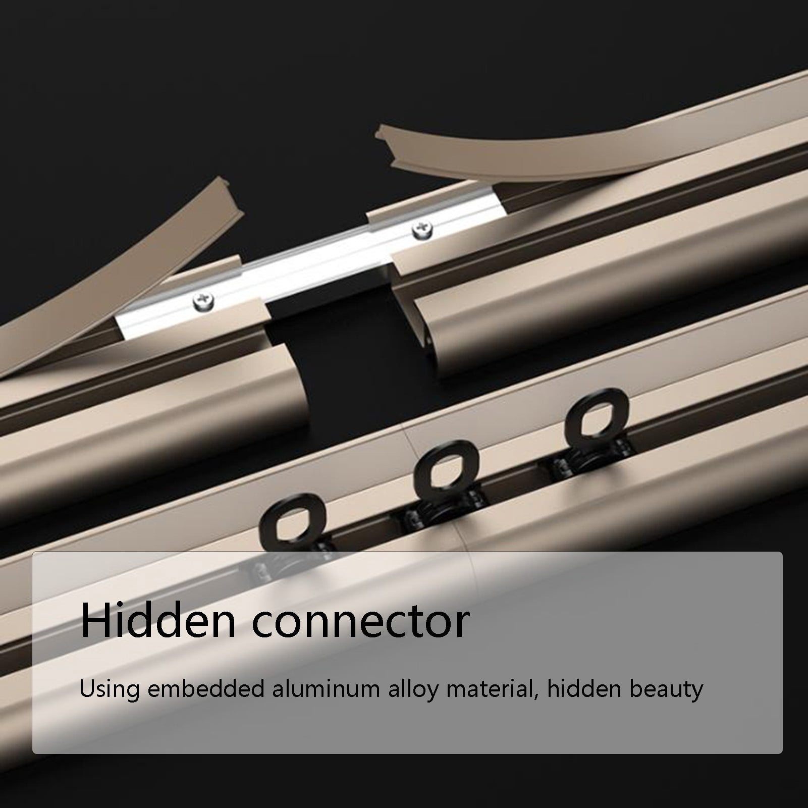 Curtain Track, Room Divider Curtain Rod, Thick and Heavy Aluminum Curtain Tracks with Roller for Windows, Living Room, Bedroom