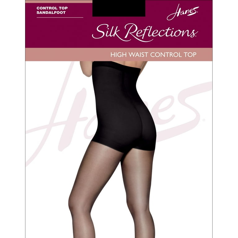 Hanes Silk Reflections High Waist Control Top Sheer Pantyhose Color Little Color Size A B