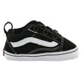 thumbnail image 2 of Vans Old Skool Crib Baby Boys Shoes Size 4, Color: Black/True White, 2 of 5