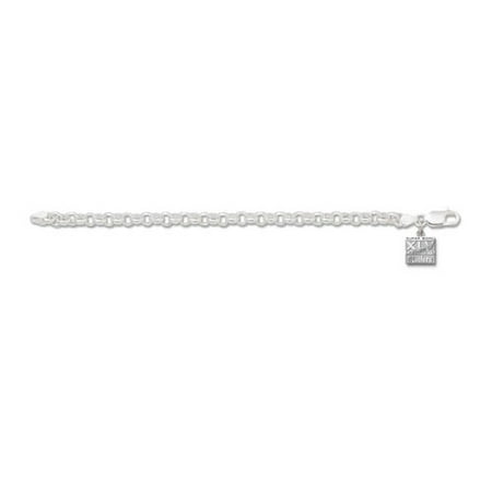 NFL - Green Bay Packers Super Bowl XLV Champions Sterling Silver Rollo Bracelet