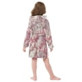 thumbnail image 6 of DIXRUYEE Bathrobes Belt Hooded Blossom Abundance Creative Pattern, 6 of 8