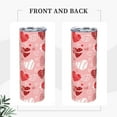 thumbnail image 2 of Colorful Valentine Heart Tumbler with Straw and Lid, 20 OZ Reusable Stainless Steel Vacuum Insulated Tumbler Water Cup for Coffee, Tea, Beverages, Travel Tumbler for Car, 2 of 6