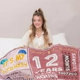thumbnail image 3 of 12th Birthday Gifts for Girls,Happy 12th Birthday Blanket,12 Year Old Girls Boy Gift Ideas,12th Birthday Decorations Throw Blanket for Teen Daughter Granddaughter Sister Niece 50"x60", 3 of 6