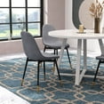 thumbnail image 5 of Roundhill Furniture Evatt 5-Piece Round Dining Set, Trestle Round Table with 4 Stylish Chairs, Gray, 5 of 12