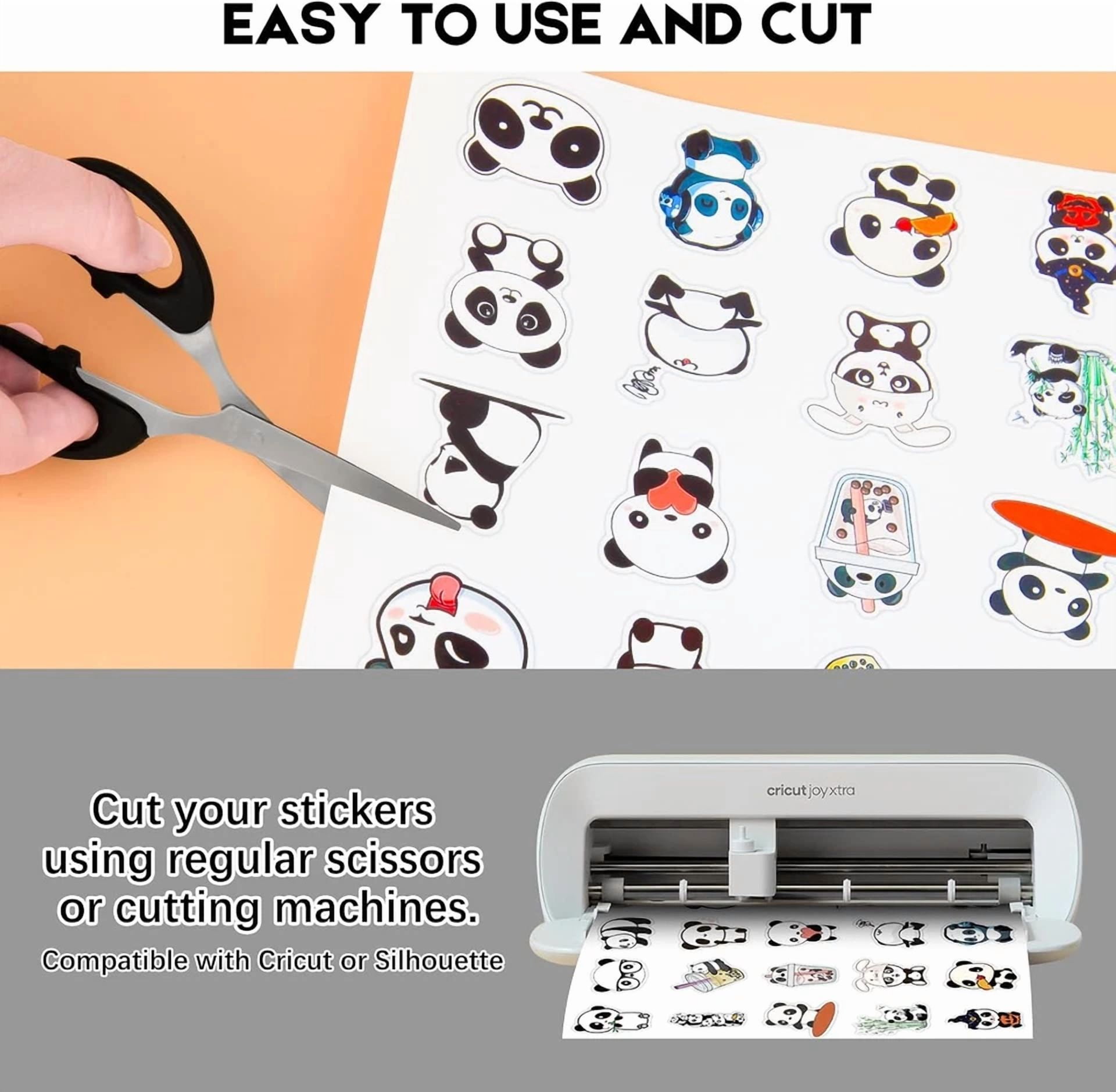 CRESTIN- 30 Sheets Premium Printable Vinyl Sticker Paper For Inkjet Printers, Glossy Whit
