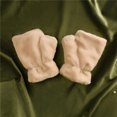 thumbnail image 5 of Guantes de invierno sin dedos para mujer, cómodos, peludos y cálidos, guantes de medio dedo, ropa de mano, piel sintética suave, cálidos, guantes de escritura para conducir en invierno, regalo de Nav, 5 of 5