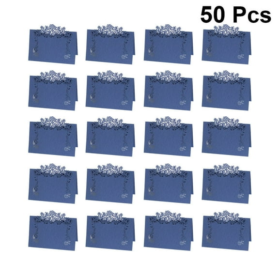 UNOMOR 50Pack Custom Wedding Favor for Guest Iridescent Paper Name Identification Wedding Hosts Banquet