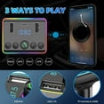 thumbnail image 6 of Car MP3 Bluetooth Transmitter PD Type-C Dual USB Fast Handsfree U5 G4H3, 6 of 8