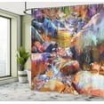 thumbnail image 5 of Ambesonne Digital Shower Curtain, Waterfall River Scene, 69"Wx84"L, Multicolor, 5 of 5