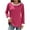 Hot Pink, variant on Lenpel Women's Tunic Tops Ribbed Knit Long Sleeve Crew Neck Color Block T Shirts Casual Tee Blouses Loose Lightweight Sweaters(Hot Pink,X-Large)