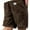 Brown, variant on Mens Corduroy Cargo Shorts Vintage Washed Straight-Leg Shorts Fashion Classic Fit Casual Pants with Embroidery Multi-Pockets Pink XL