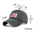 thumbnail image 3 of Xmarks Womens Distressed Ponytail Baseball Cap Cotton Dad Hat with Ponytail Hole, 3 of 4