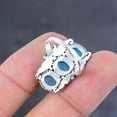 thumbnail image 4 of Natural Aqua Chalcedony Gemstone Handmade 925 Sterling Silver Ring Size 7, 4 of 4
