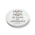 thumbnail image 2 of Grace and Peace Newprint 2.75 x 2.75 Absorbent Ceramic Car Coasters Pack of 2, 2 of 4