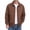 Brown, variant on Men's Fashion Golf Bomber Jacket Windbreaker Zip Up Coats Outwear with Pockets Work Daily Casual Cargo Jackets