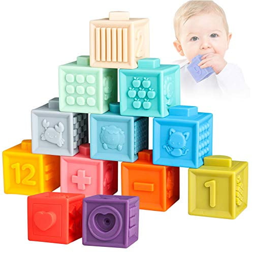 Litand Soft Stacking Blocks for Baby Montessori Sensory Infant Bath