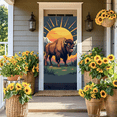 thumbnail image 4 of Wildlife Themed Buffalo Artistic Banner Background Party Decorations Photography Props Western Themed Event Backdrop Rustic Gathering Decor Outdoor Festival Supplies, 4 of 7