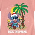 thumbnail image 3 of Lilo & Stitch - Deck The Palms - Girls Fitted Short Sleeve Tee, 3 of 5