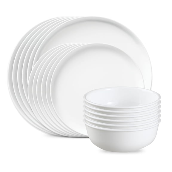 Corelle Luxe Atlas 18-Piece Glass Dinnerware Set
