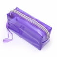 thumbnail image 4 of SENRISE Clear PVC Pencil Bag Zipper Pencil Case Makeup Bag Storage Pencil Pen Make Up Tools Bag 5 Colors, 4 of 6