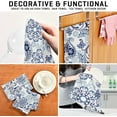 thumbnail image 6 of GZHJMY Paisley Flower Kitchen Dish Towel Set of 6, Super Absorbent Soft Drying Cloth Tea Bar Towels, 28"x 18", 6 of 6