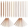 thumbnail image 1 of MasteelfCA 75 Pcs 20cm Bamboo Knitting Needles Set Dual-end Carbonization Knitting Needles Handmade Long Sweater Straight Needle Kit for Home DIY Sewing (Chocolate), 1 of 8