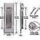 thumbnail image 2 of 2 Pieces Less Steel S Hidden Furniture S Er Pulls Vinta Sliding Door Oval Inset With, 2 of 4