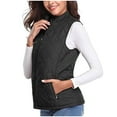 thumbnail image 5 of Meichang Womens Quilted Vests Lightweight Sleeveless Stand Collar Zip Up Quilted Padded Gilet Jacket With Pockets, 5 of 10
