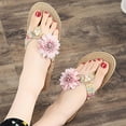 thumbnail image 5 of OAVQHLG3B Flip-flops Summer Slippers Outside Wear Seaside Fashion Clip-on Flower Beach Shoes Women, 5 of 7