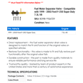 thumbnail image 2 of Fuel Water Separator Valve - Compatible with 1999 - 2003 Ford F-250 Super Duty 7.3L V8 2000 2001 2002, 2 of 2