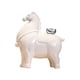 thumbnail image 2 of Figura de caballo decorativa Feng Shui para oficina, repisa de la chimenea, dormitorio, armario, Lingote blanco con plata, 2 of 9
