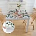thumbnail image 2 of BANET Flower Square Table Cloth Decorative Fabric Table Cover Tablecloth for Square Table white, 2 of 7