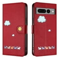 thumbnail image 6 of Allytechgroup for Google Pixel 7 Pro  Wallet Cover, Google Pixel 7 Pro  Wallet Case with Strap, PU Leather Shock Absorption Folio Flip Stand Card Slots Wallet Magnet Cover Case - Red, 6 of 8