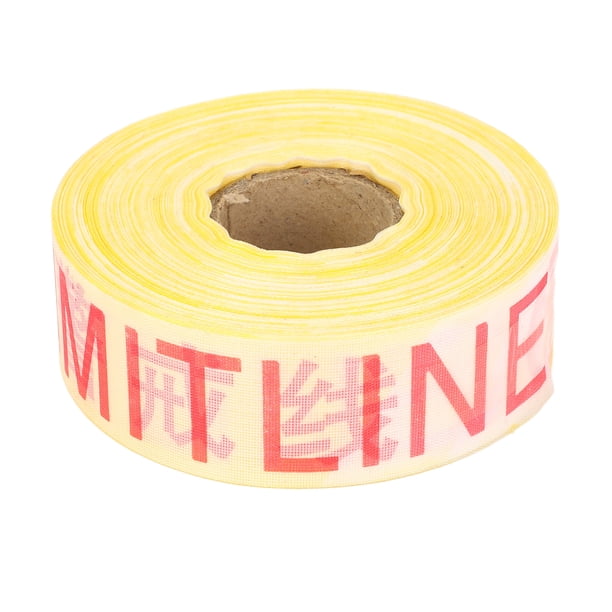 Cinta De Seguridad De Advertencia De Construcción, Diseño Altamente Visible, Rollo De Cinta De Advertencia Resistente, Transparente Y Audaz, Poliéster Multifuncional, 6 Piezas