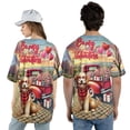 thumbnail image 5 of Be My Valentine's Goldendoodle Truck Full of Love Flower Balloon All Over Print 3D Baseball Shirt Doodle Dog Lover Gifts Idea Softball Sport - 02029, 5 of 6
