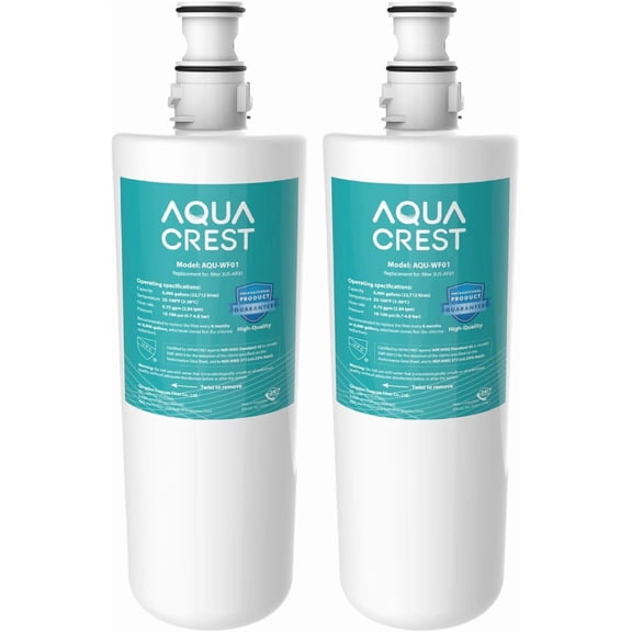 AQUA CREST 3US-AF01 Under Sink Water Filter, Replacement for Standard Filtrete® 3US-AF01, 3US-AS01, Aqua-Pure AP Easy C-CS-FF, WHCF-SRC, WHCF-SUFC, WHCF-SUF Water Filter, 2 Pack