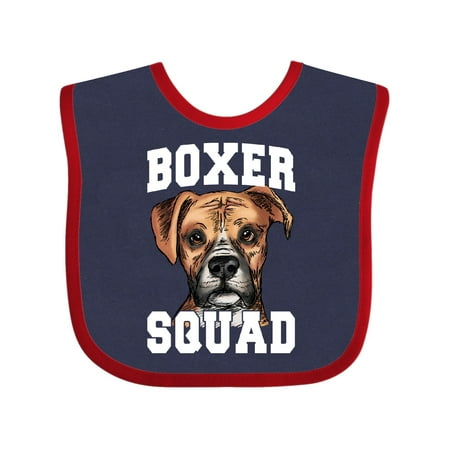 

Inktastic Dog Boxer Squad Gift Baby Boy or Baby Girl Bib