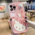 thumbnail image 1 of Sanrio-fundas de teléfono con soporte para iPhone, carcasa trasera bonita con rotación de 360 grados, para modelos 14, 13, 12, 11 Pro Max, XR, XS MAX y X Fivean unisex, 1 of 2
