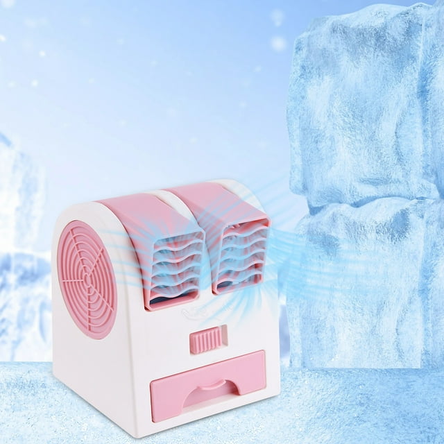LSLJS Ventilateur de Table Sans Pales Ventilateur à Double Évent Plus Ventilateur Froid