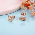 thumbnail image 6 of TINGN Butterfly Initial Earrings for Women 14K Gold Plated S925 Sterling Silver Women Earrings, 6 of 8