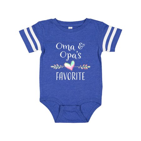 

Inktastic Oma and Opa s Favorite- Heart Grandchild Gift Baby Boy or Baby Girl Bodysuit